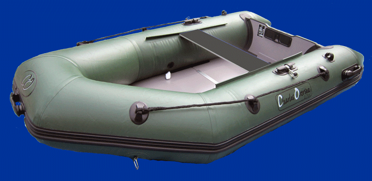 Bateau peche vert olive